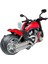 Işıklı ve Müzikli Model Motor Sesli Çek Bırak Motor Diecast Motor Modelleri Kırmızı 16CM 3
