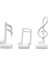 Müzik Notası Dekoru,hediyeler Müzikal Heykelcik Modern Heykel Heykel,beyaz (Yurt Dışından) 1