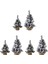 6 Paket Yapay Mini Noel Ağacı Mini Noel Ağacı Süslemeleri (Yurt Dışından) 2