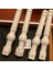 20 Adet Boyasız Yuvarlak Çiçek Desenli Ahşap Oyma Aplike Çerçeve 6cm (Yurt Dışından) 4