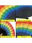 Gökkuşağı Katlanır Yelpaze Gökkuşağı Düğün Yelpazesi Gökkuşağı Deseni (Yurt Dışından) 3