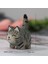 Ahşap Kedi Figürleri Heykel Heykeli Sevimli Küçük Turuncu Kediler Heykeli (Yurt Dışından) 4