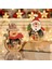 Noel - Noel Baba Süsleri, 2 Parça Parlayan Ahşap Figürler (Yurt Dışından) 3