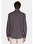 Regular Fit Shirt Neck Düz Erkek Gri Uzun Kol Gömlek CL1070136 1