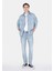 044 Karl Straight Fit Düşük Bel Düz Paça Erkek Mavi Jean Pantolon CL1073395 1