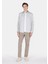 Regular Fit Shirt Neck Düz Erkek Yeşil Uzun Kol Gömlek CL1073846 3