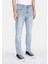 044 Karl Straight Fit Düşük Bel Düz Paça Erkek Mavi Jean Pantolon CL1073395 4