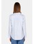 Regular Fit Shirt Neck Düz Kadın Mavi Uzun Kol Gömlek CL1073407 2