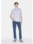 Regular Fit Polo Yaka Düz Erkek Mavi Kısa Kol Tişört CL1073960 3