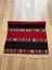 65 x 87 cm Siyah Kırmızı Çizgili Küçük Kilim, Harika Kondisyonlu Vintage Türk Kilim, Renkli Dekoratif Kilim 3