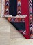 65 x 87 cm Siyah Kırmızı Çizgili Küçük Kilim, Harika Kondisyonlu Vintage Türk Kilim, Renkli Dekoratif Kilim 5
