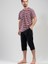 Erkek V Yaka Kısa Kol Kaprili Pijama Takım 3