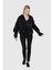 Baskı Detaylı Fermuarlı Sweatshirt 2