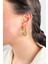 Halka Tırtıklı Küpe 3 cm - Gold 1