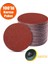 100 Adet (Karma PAKET-115 mm) Cırt Zımpara Kağıdı El Zımparaları Seti Avuç Içi Spiral Taşlama Disk Hediye 1