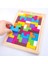 Hengshan Ahşap Bloklar Bulmaca Zeka Oyunları Oyuncak Tangram Yapboz Zeka Renkli 3D Rus Blokları Oyunu (Yurt Dışından) 1
