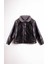 Unisex Çocuk Oversize Kalıp Içi Pelüşlu Deri Mont - Siyah (3-4 Yaş 8-9 Yaş) 1
