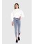 Aplikeli Skinny Jean Mavi Pantolon 2