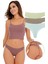 Kadın Fitilli Soft Renkler 3 Lüi Tanga Külot Set - KTS4052 1