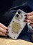 Apple iPhone 16 Plus Uyumlu Dolar Figürlü Taşlı Simli Şeffaf Kılıf 1