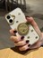 Apple iPhone 16 Plus Uyumlu Dolar Figürlü Taşlı Simli Şeffaf Kılıf 4
