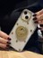 Apple iPhone 13 ve 14 Uyumlu Dolar Figürlü Taşlı Simli Şeffaf Kılıf 5