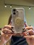 Apple iPhone 16 Uyumlu Dolar Figürlü Taşlı Simli Şeffaf Kılıf 4
