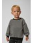 Unisex Çocuk Basic Oversize Sweatshirt - Siyah (2-3 Yaş - 7-8 Yaş) 1