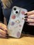 Apple iPhone 13 ve 14 Uyumlu Gezegen Uzay Astroloji Figürlü Simli Şeffaf Kılıf 3