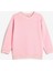 Kız Çocuk Bisiklet Yaka Oversize Sweatshirt - Pembe (2-3 Yaş 7-8 Yaş) 2