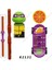 KF1421 KDL817 Tmnt Oyunları Bebek Tuğla Ninja Kaplumbağa Leo Raph Don Bebek Karikatür Mini Figürler Aksiyon Blokları Oyuncak Tuğla Çocuklar KF6196 (Yurt Dışından) 5