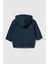 Unisex Çocuk %100 Pamuklu Kedi Nakışlı Kışlık Hırka -Lacivert (3-4 Yaş 8-9 Yaş) 2