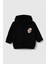 Unisex Çocuk %100 Pamuklu Kedi Nakışlı Kışlık Hırka -Siyah (3-4 Yaş 8-9 Yaş) 1