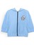 Unisex Çocuk %100 Pamuklu Kedi Nakışlı Kışlık Hırka -Açık Mavi (3-4 Yaş 8-9 Yaş) 1