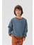 Erkek Çocuk Bisiklet Yaka Oversize Sweatshirt - Indigo (2-3 Yaş 7-8 Yaş) 1