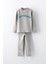 Erkek Çocuk %100 Pamuklu Baskılı Pijama Takımı - Ekru (3-4 Yaş - 8-9 Yaş 1