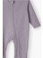 Unisex Bebek %100 Pamuklu Rahat Kalıp Mevsimlik Tulum - Lila (0-3 Ay 6-9 Ay) 3