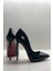 Hayyshoes Siyah Rugan Stiletto Topuklu Ayakkabı 1