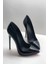 Hayyshoes Siyah Rugan Stiletto Topuklu Ayakkabı 3