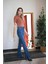 Yırtmaçlı Jean Premium Mavi 1