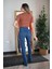 Yırtmaçlı Jean Premium Mavi 2