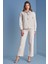 Düz Paça Taş Rengi Gabardin Pantolon 1