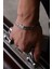 14 K White Gold Kaplama 925 Ayar Gümüş Miami Cuban Bileklik 2