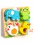Çocuk Eğitici Üç Boyutlu Puzzle Erken Eğitim 3D Dördü Bir Arada Puzzle Tahtası 1-2 Yaş 3 Aydınlanma Ahşap Oyuncaklar El Kavrama Tahtası Blokları (Yurt Dışından) 1
