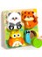 Çocuk Eğitici Üç Boyutlu Puzzle Erken Eğitim 3D Dördü Bir Arada Puzzle Tahtası 1-2 Yaş 3 Aydınlanma Ahşap Oyuncaklar El Kavrama Tahtası Blokları (Yurt Dışından) 1