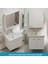Basic Alt Dolap + Üst Dolap -Lavabo 65 Cm.- Beyaz 3