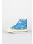 Ada Desenli Erkek Okul Öncesi Saks Mavi Sneaker 2