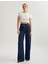 Loose Straight Fit Pamuklu Düğme Detaylı Denim Pantolon - Loose Straight Fit Jean 2