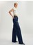 Loose Straight Fit Pamuklu Düğme Detaylı Denim Pantolon - Loose Straight Fit Jean 3