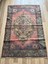 106 x 162 cm Küçük Vintage Türk Kilim, Benzersiz Motifli El Dokuma Yün Halı, Retro Tarzı Ev Dekoru 1